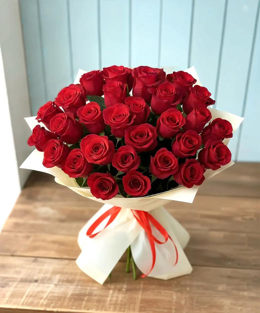 Букет 29 Красных роз в Ладушкине