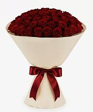 Букет 101 Бордовая роза Блэк Бакарра в Ладушкине