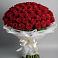 Букет 101 Красная роза Блэк Мэджик в Ладушкине