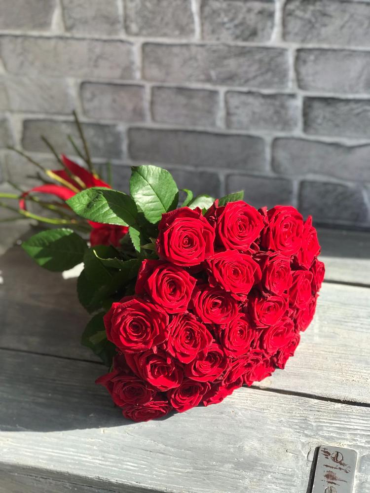 Букет Красные розы Фридом в Ладушкине