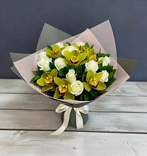 Букет цветов из:  Орхидеи и Розы #REPLACE_PRED# Ладушкине