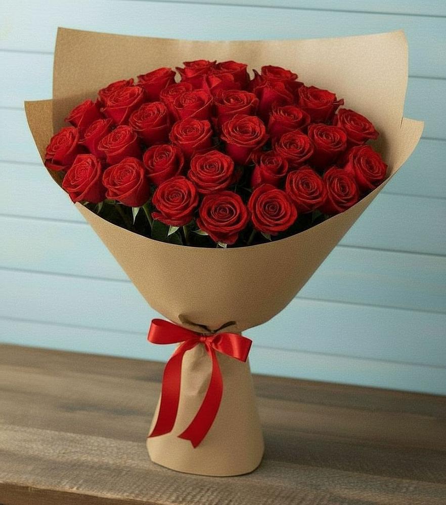Букет Красные розы Милано в Ладушкине
