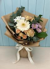 Букет цветов из:  Герберы и Хризантемы в Ладушкине