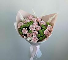Букет цветов из:  Розы и Хризантемы в Ладушкине