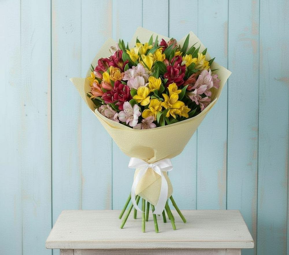 Букет цветов из: Альстромерии в Ладушкине